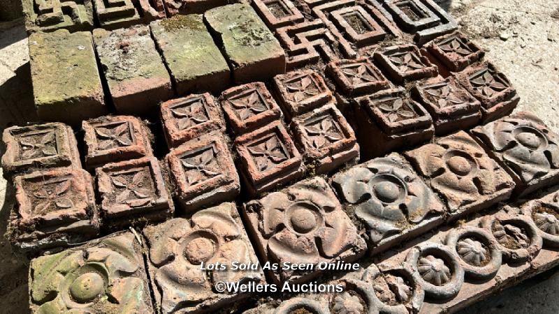 *APPROX X38 DECORATIVE TERRACOTTA BRICKS, VARIOUS SIZES AND STYLES - Image 6 of 6