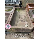 *A SALT GLAZED SINK, 12CM (H) X 91CM (L) X 45.5CM (W)