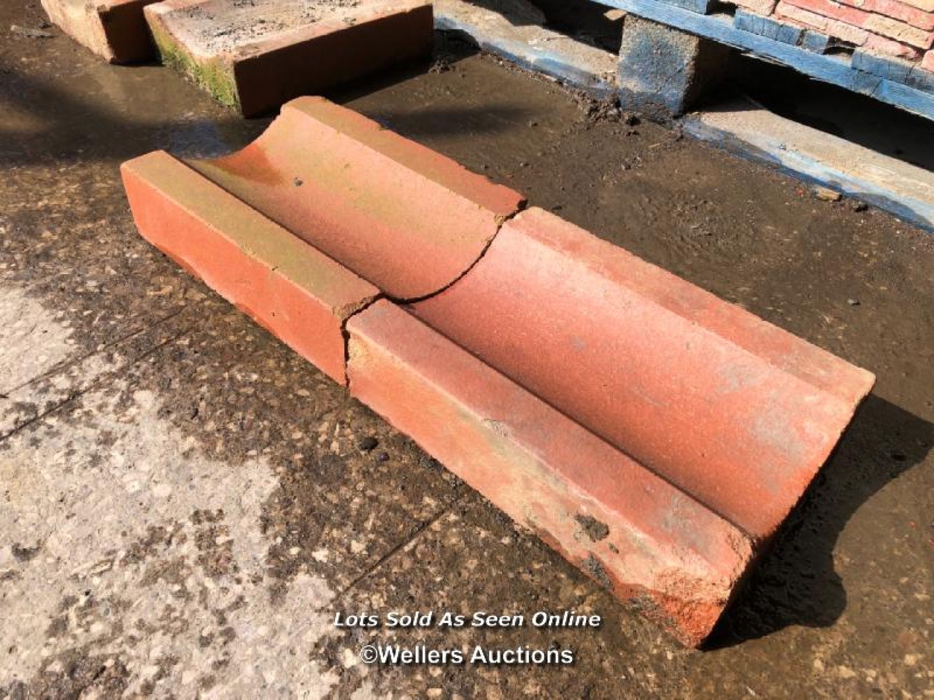 *X50 TERRACOTTA GULLEY SECTIONS, 8CM (H) X 31CM (L) X 23CM (W)