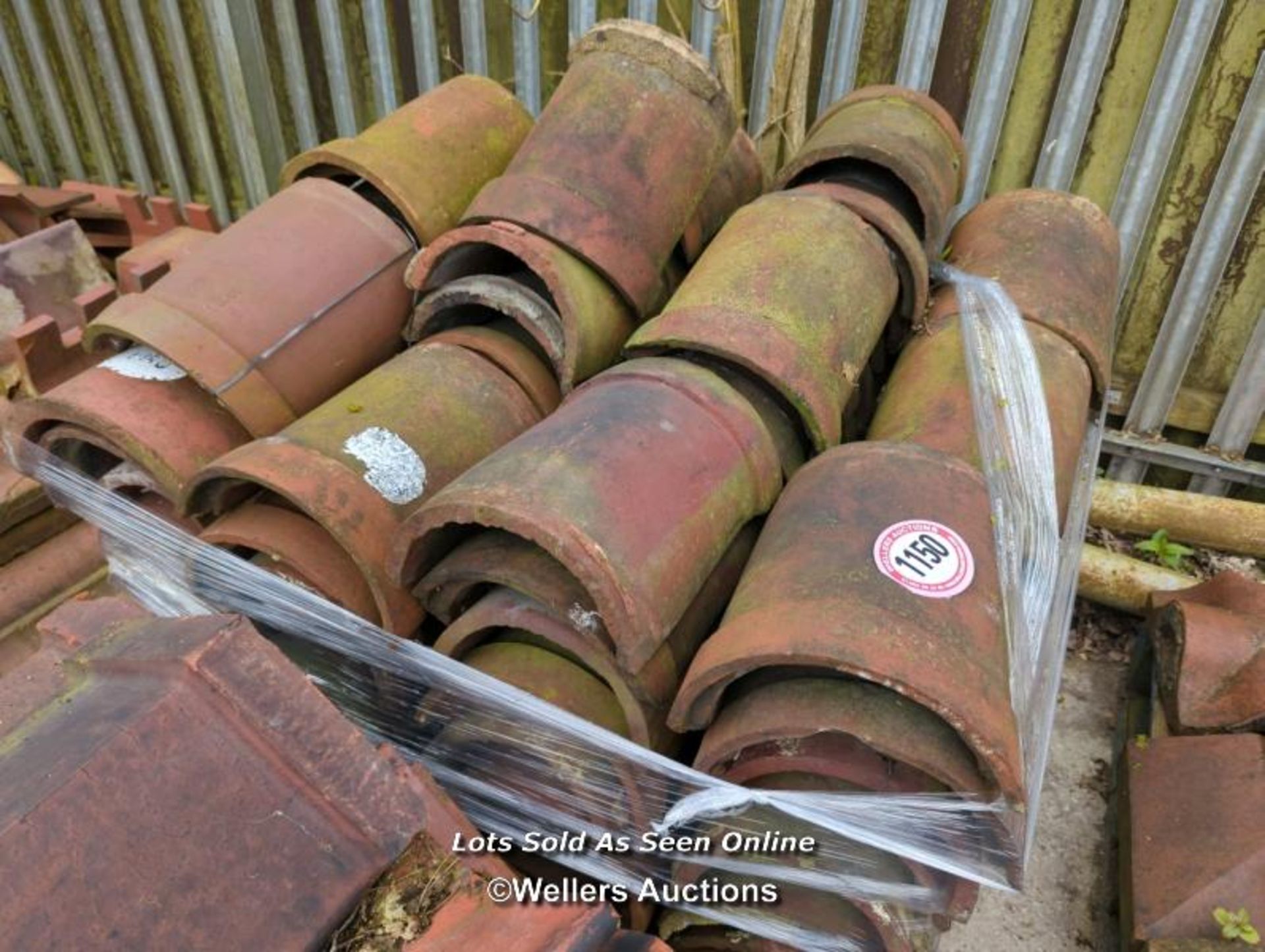 *APPROX X100 HALF ROUND ROOF TILES, 35CM (L)