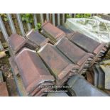 *APPROX X80 ANGLED RIDGE ROOF TILES, LARGEST 45CM (L)