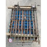 *CAST IRON GATE, 150CM (H) X 86CM (W)