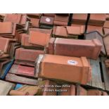 *APPROX X30 ASSORTED ANGLED RIDGE TILES, LARGEST 49CM (L)