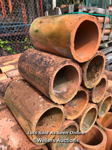 *X30 TERRACOTTA PIPES, 31CM (L) X 18CM (DIA) - Bild 2 aus 3