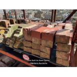 *PALLET OF ASSORTED BRICK COPING, VARIOUS STYLES