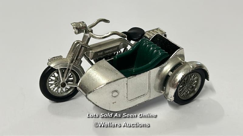 Four Lesney Models of Yesteryear diecast vehicles to include 1914 Sunbeam motorcycle and side car - Image 2 of 14