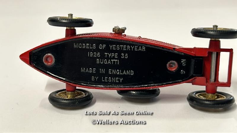 Four Lesney Models of Yesteryear diecast vehicles to include 1914 Sunbeam motorcycle and side car - Image 8 of 14