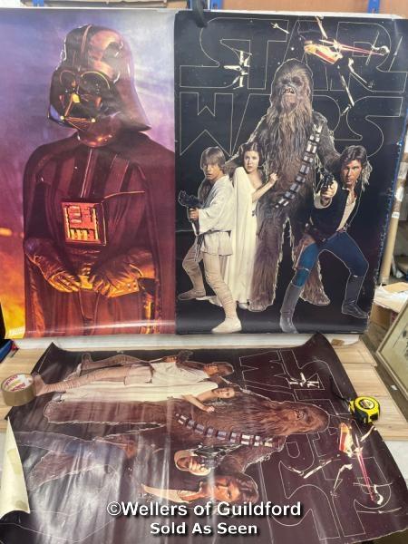 Three vintage Star Wars Swedish Sandecor posters; two Star Wars featuring Luke, Leia, Han & - Image 2 of 10