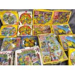 A group of Teenage Mutant Hero Turtles puzzles, all unchecked / AN44