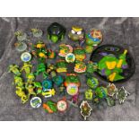 Assorted Teenage Mutant Hero Turtles toys including Burger King give kids meal toys / AN49