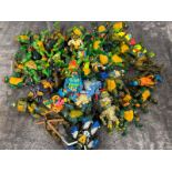 Teenage Mutant Hero Turtles - Loose, mainly 1980's and 1990's Turtle figures by Playmates Toys /