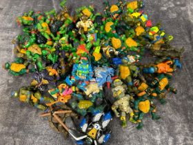 Teenage Mutant Hero Turtles - Loose, mainly 1980's and 1990's Turtle figures by Playmates Toys /