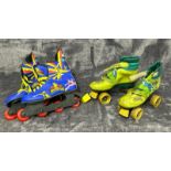 1990 Teenage Mutant Hero Turtles roller boots and Power Rangers roller blades from 1994 / AN43
