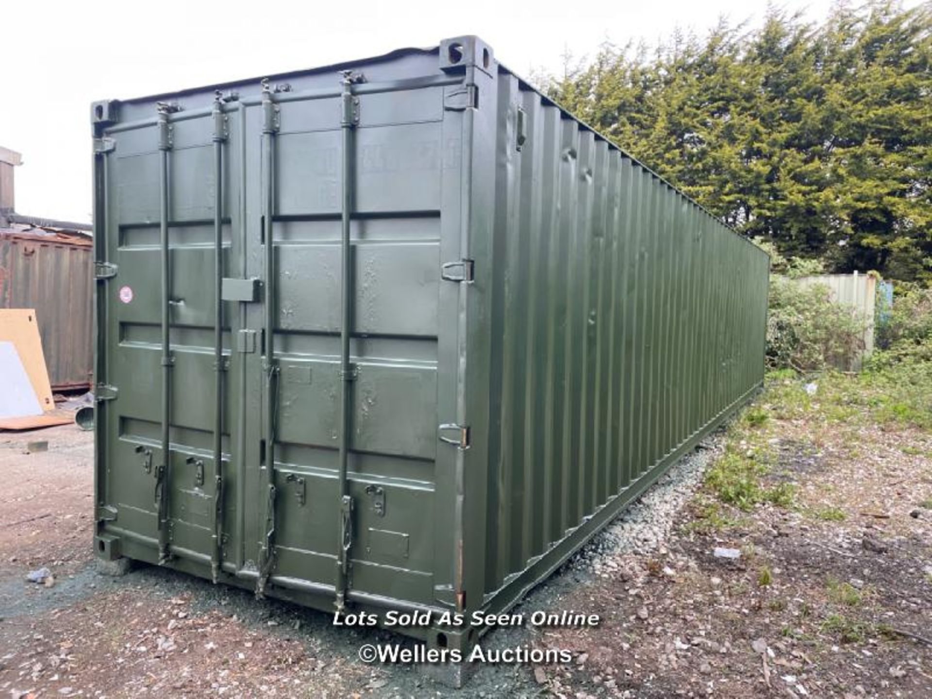 40' X 8' STEEL SHIPPING CONTAINER, 2.65M HIGH - Image 3 of 10