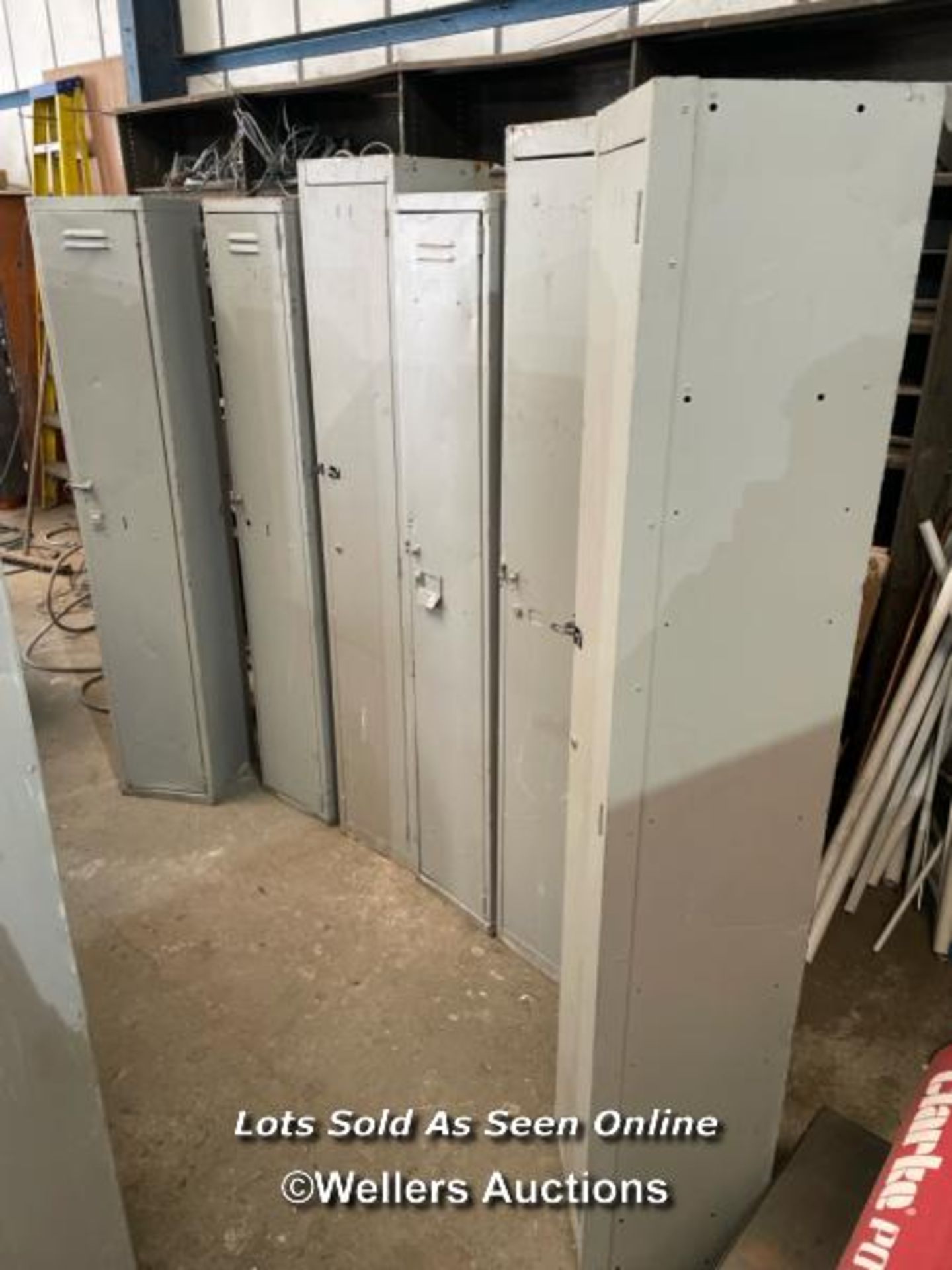 X13 METAL STORAGE LOCKERS, VARIOUS SIZES, TALLEST 182CM - Image 2 of 4