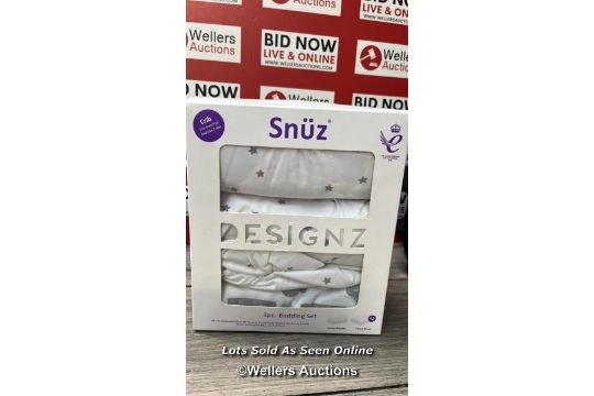 SNUZ SNUZPOD 3-PIECE BEDDING SET / CLOUD NINE/ APPEARS NEW OPEN BOX / RRP £34.95 / T7 - Image 1 of 3