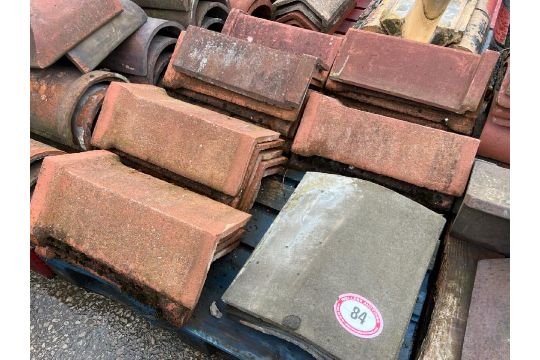 Pallet of approx. x22 ridge tiles, sizes and styles vary - Image 1 of 2