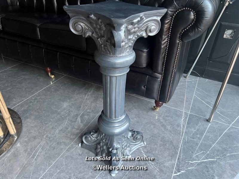 Aluminium corinthian column, grey, stand/plantstand, boxed and new / Location: Preston, PR3 (full - Image 3 of 5