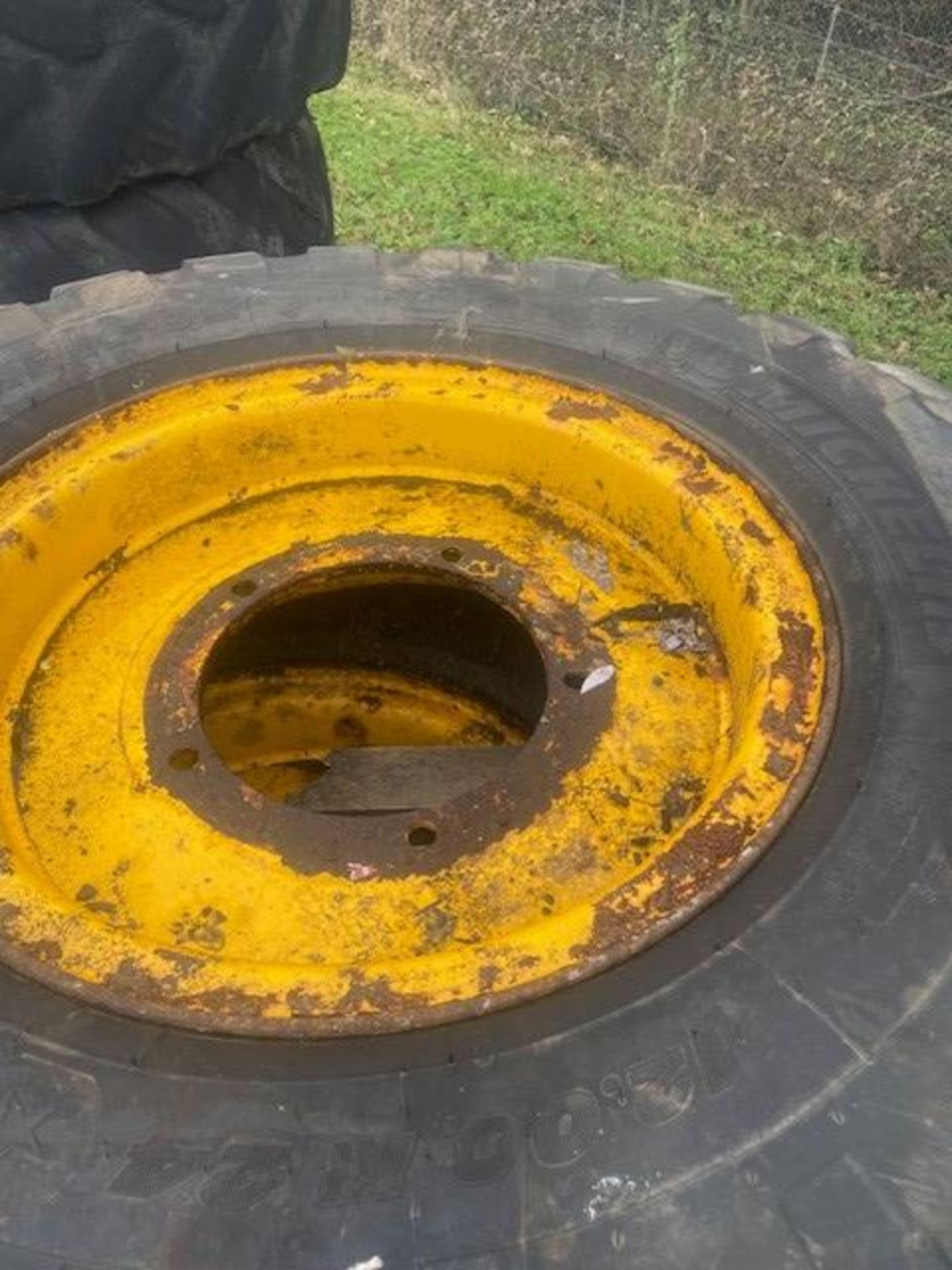 4 JCB WASTE MASTER WHEELS AND TYRES