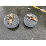 2 ROLLS OF BARBED WIRE - 500M/ROLL