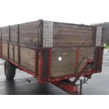 DROPSIDE WOODEN 6TON GRAIN TRAILER