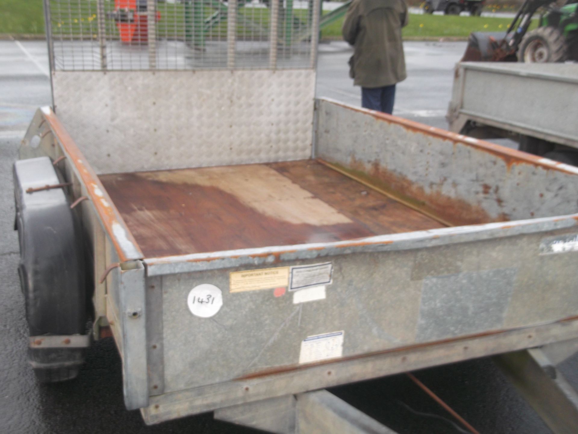 IFOR WILLIAMS 8FT X 5FT PLANT TRAILER - Image 4 of 4
