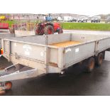 GRAHAM EDWARDS 12FT TWIN AXLE TRAILER