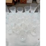 17 CUT WINE GLASSES