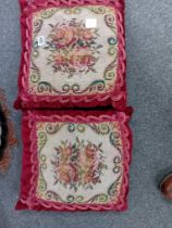 2 TAPESTRY CUSHIONS