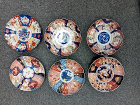 6 19TH CENTURY IMARI PLATES