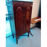 1920'S CHIPPENDALE STYLE MUSIC CABINET