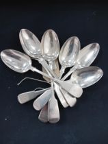 VICTORIAN&GEORGIAN SILVER DESSERT SPOONS