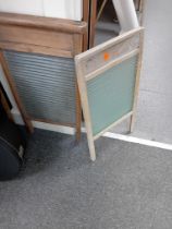 PAIR OF GLASS WASH BOARDS