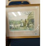 SIGNED PRINT OF RURAL SCENE