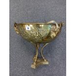 LARGE 19TH CENTURY BRASS EWER