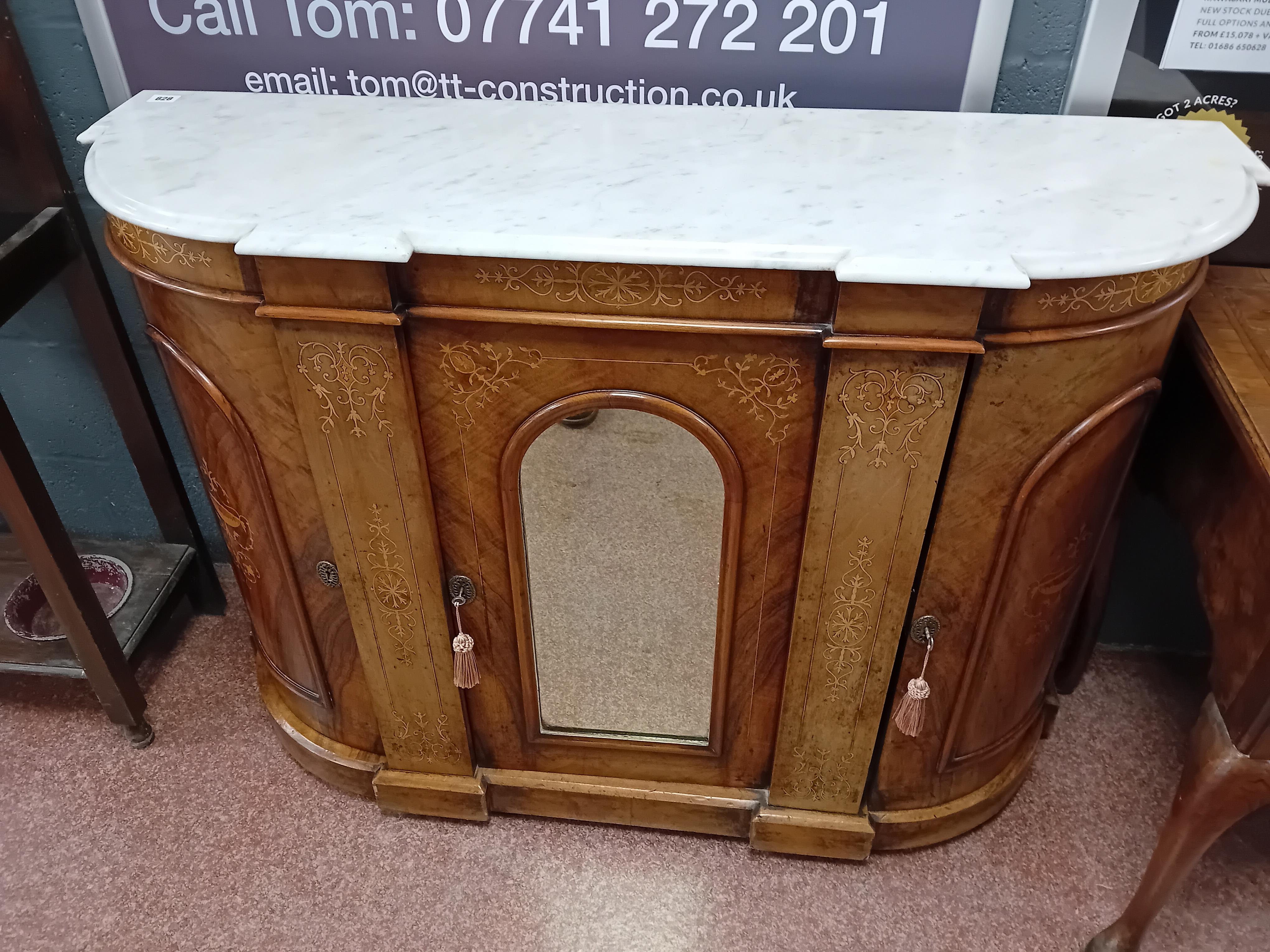 LATE 19TH CENTURY ROSEWOOD CREDENZA