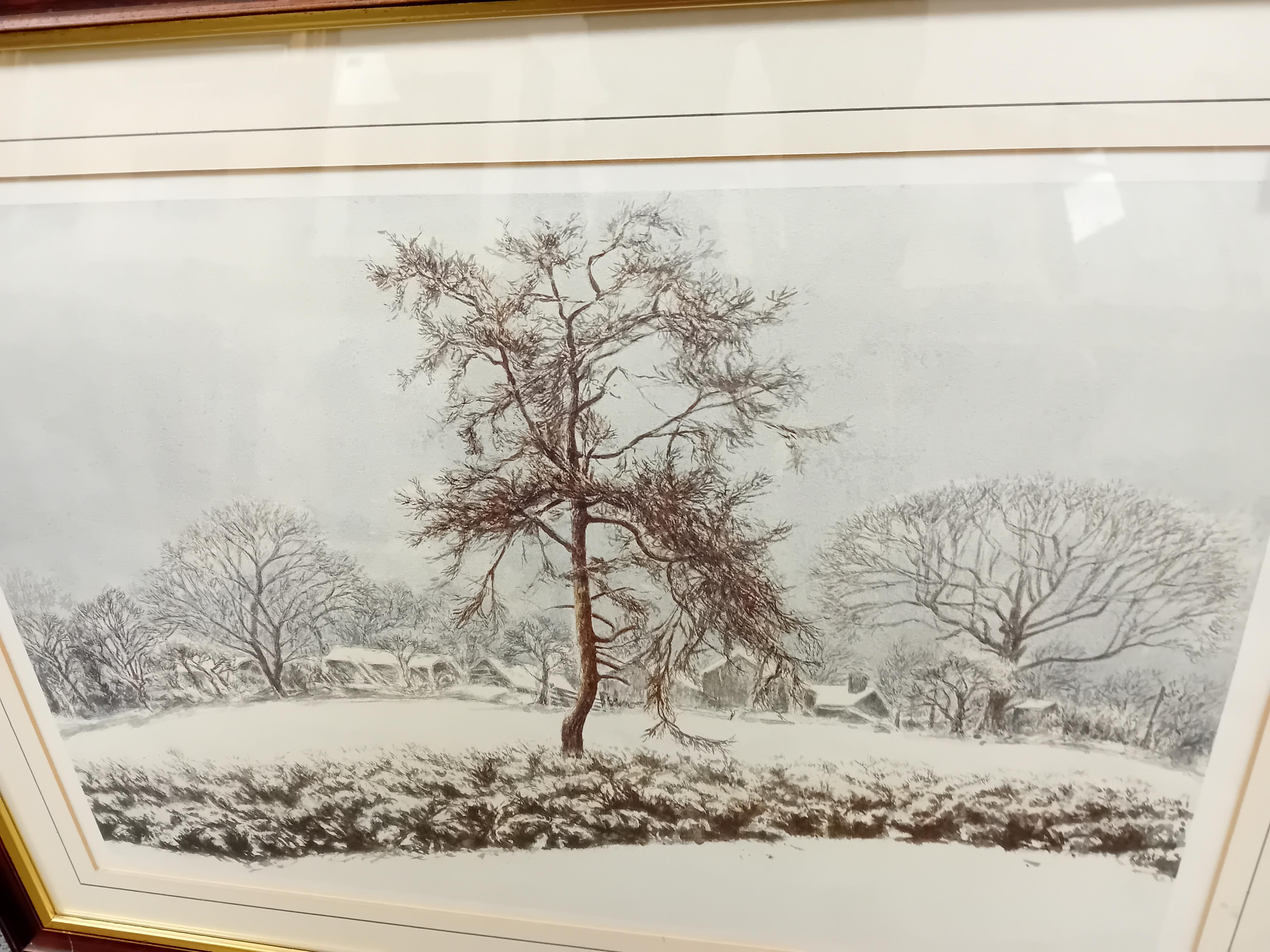 SIGNED PRINT OF WINTER SCENE