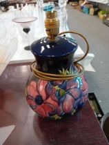 MOORCROFT POTTERY LAMP BASE