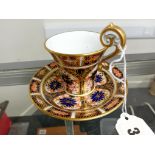 CROWN DERBY IMARI PATTERN CUP AND SAUCER