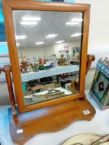 VICTORIAN PINE SWING MIRROR