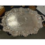 LARGE SILVER PLATED TRAY