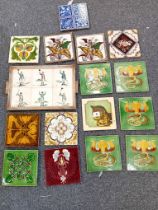 COLLECTION OF VICTORIAN & LATER TILES