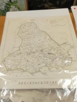 EARLY 19TH CENTURY MAP OF BRECONSHIRE