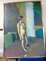 LARGE OIL OF A NUDE