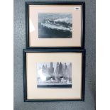 2 FRAMED PHOTOGRAPHS OF AQUITANIA