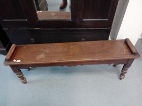 VICTORIAN MAHOGANY BENCH