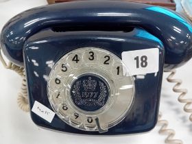 1977 RETRO BLUE TELEPHONE