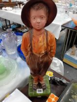 PLASTER FIGURE OF A BOY