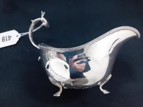 SILVER SAUCE BOAT CHESTER