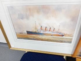 BRIAN ENTWISTLE AQUITANIA SIGNED WATERCO